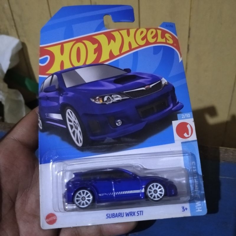 hot wheels subaru wrx sti biru