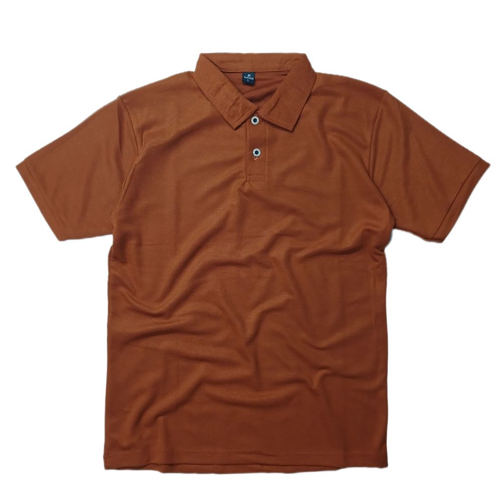 KOXELLA - Kaos Polo Shirt Pria Polos Berkerah Mocca