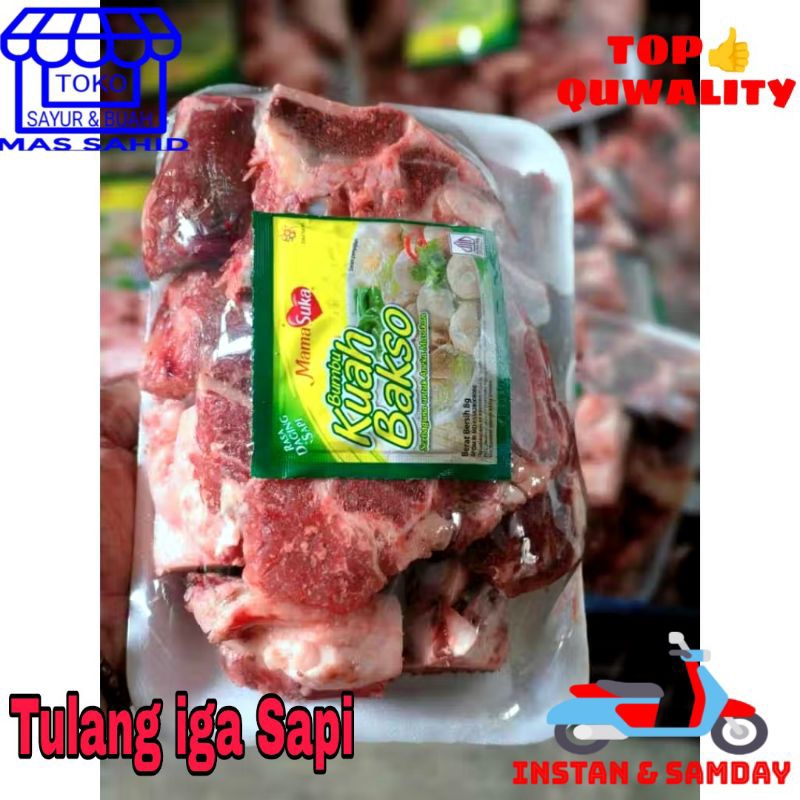 

Tulang iga Sapi Tulang Sop iga Sapi 900gr/1kg Kirim instan & someday