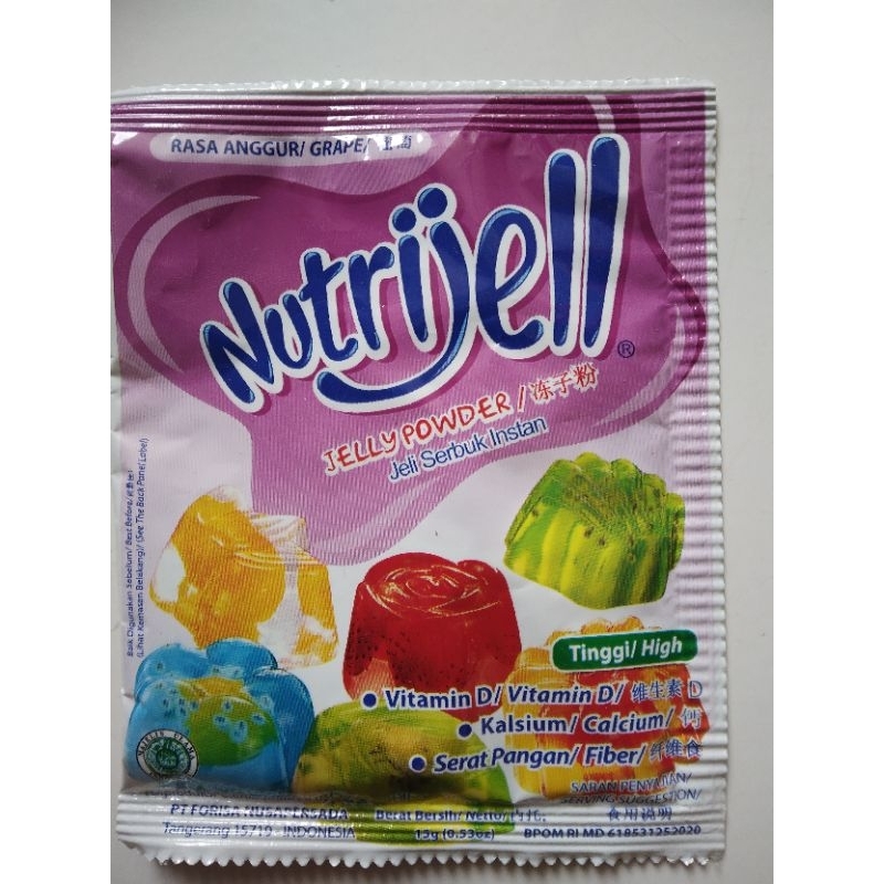 

Nutrijell Jelly Powder Rasa Anggur Kemasan 15 Gram