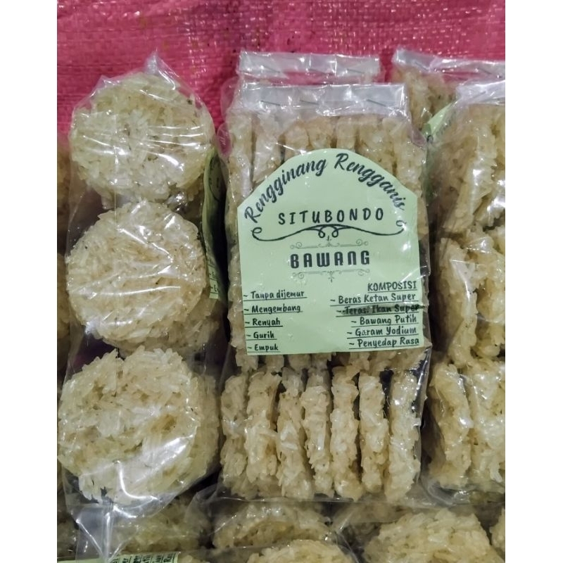 

Rengginang Rengganis Situbondo Rasa Bawang tanpa dijemur
