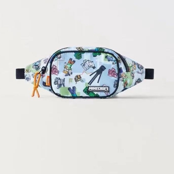 KODE I15Z BAB42 Tas pinggang minecraft anak import tas pinggang anak laki laki zra tas fashion tas s