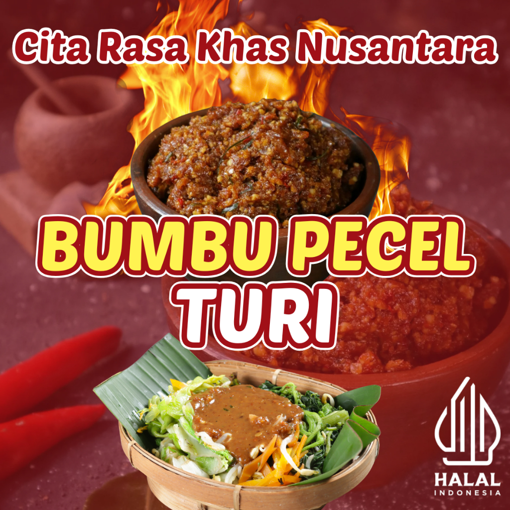 

bumbu pecel khas turi asli sangat nikmt kental kacang asli