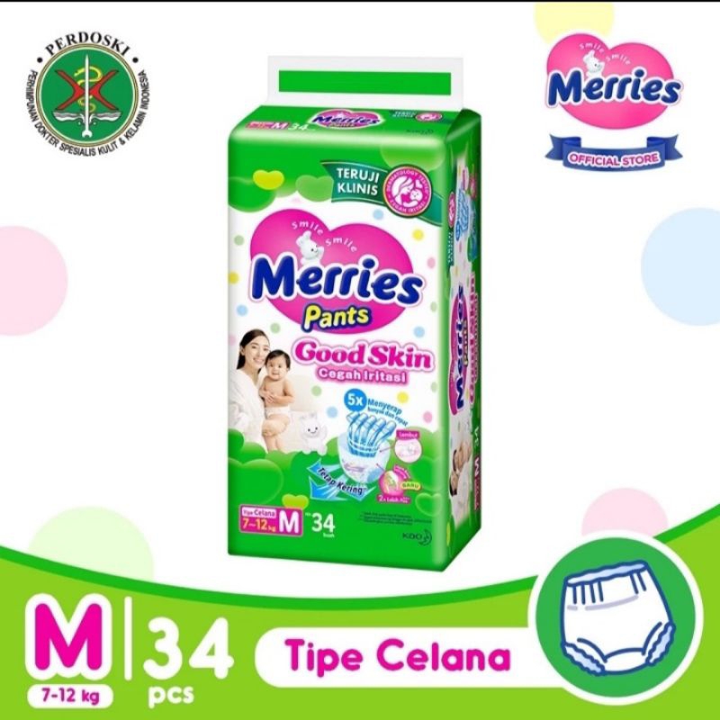 Merries Diapers M34 / M50