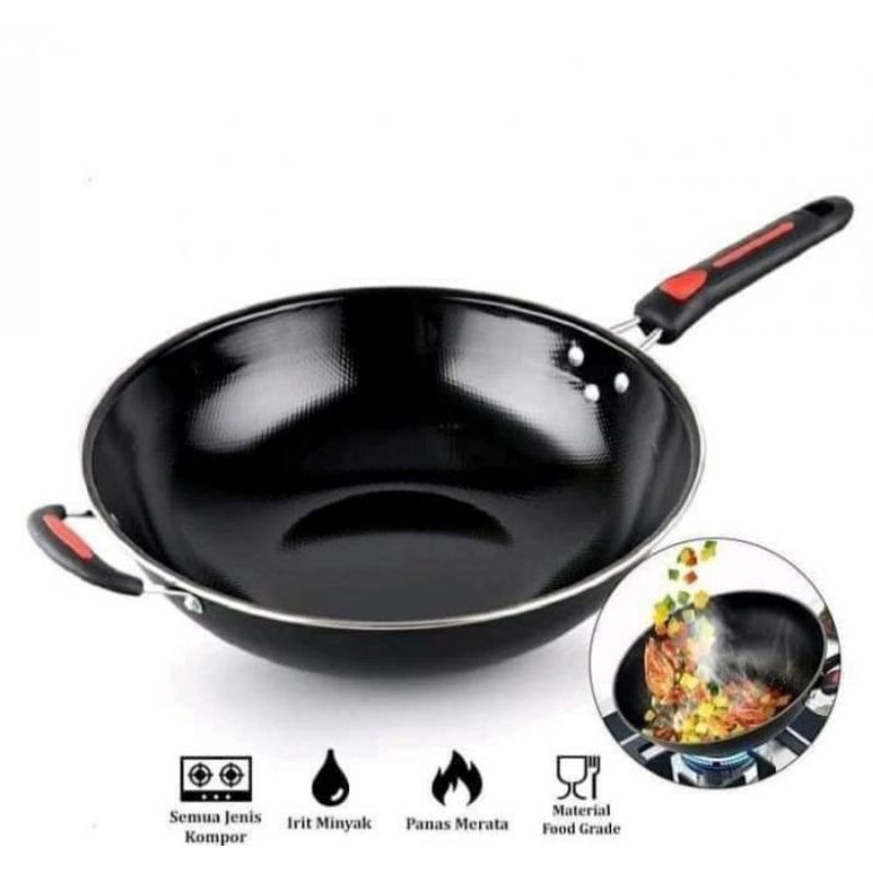 Wajan gagang enamel 32cm