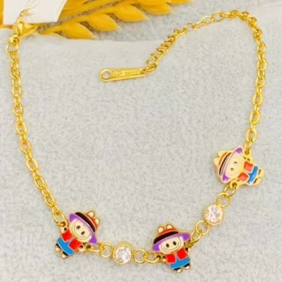 gelang anak karakter titanium asli import