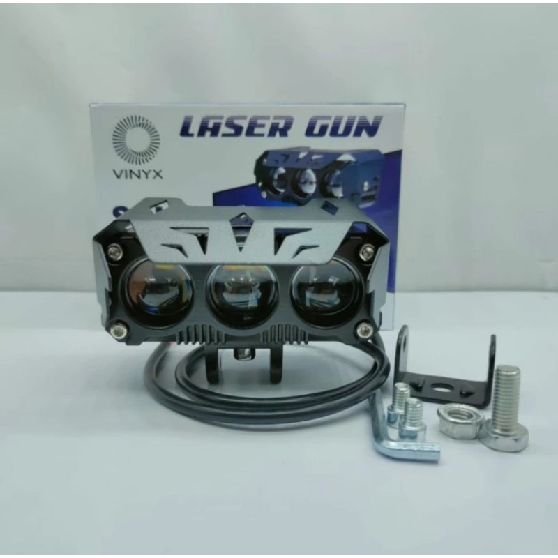 Lampu Tembak Sorot Led SQL 3 Mata Premium Vinyx High Low Satuan Putih - Putih