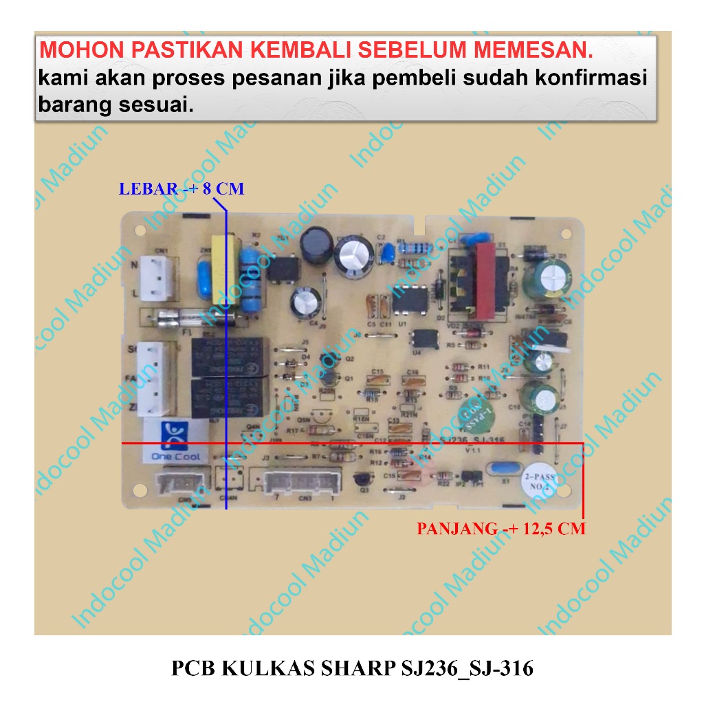 PKL15 BOARD / MODUL KULKAS / PCB KULKAS SHARP SJ236-SJ-316