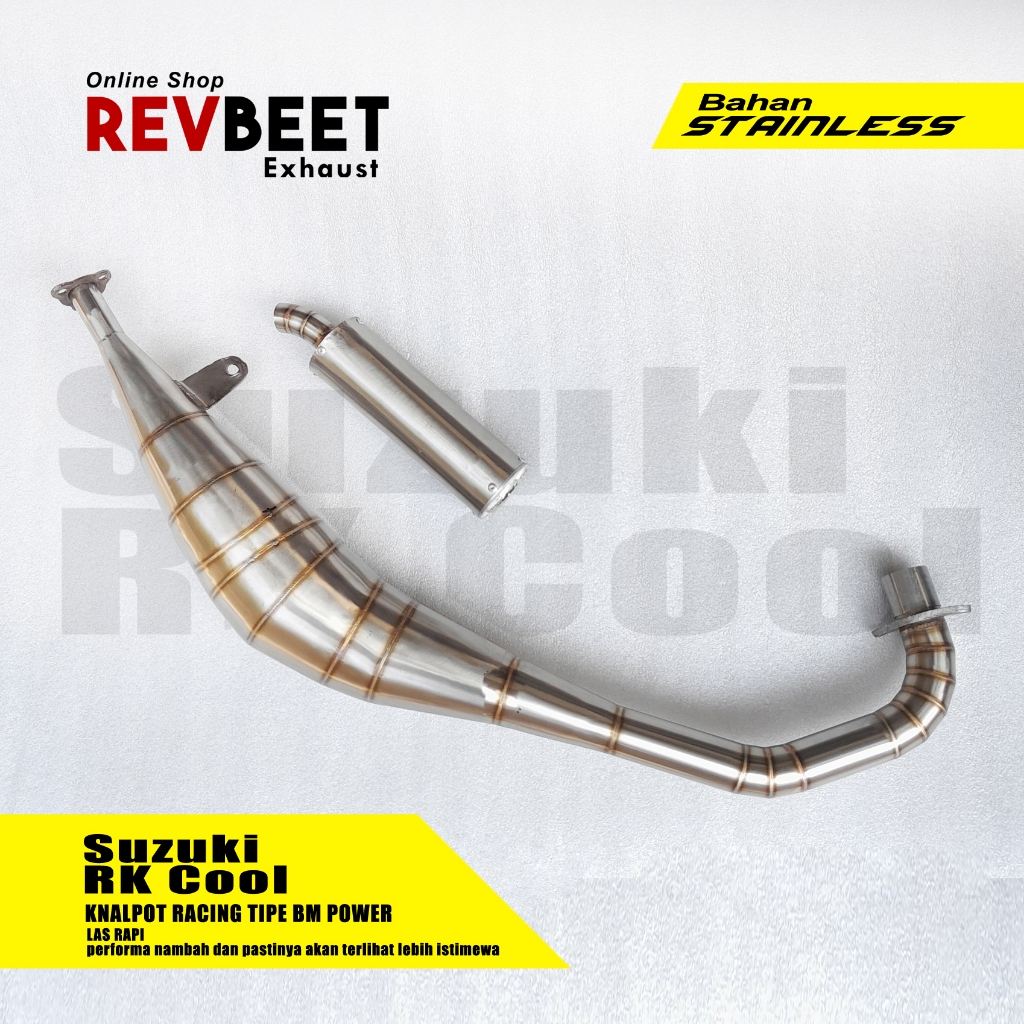 Knalpot Suzuki RK Cool type  BM Power Stainless