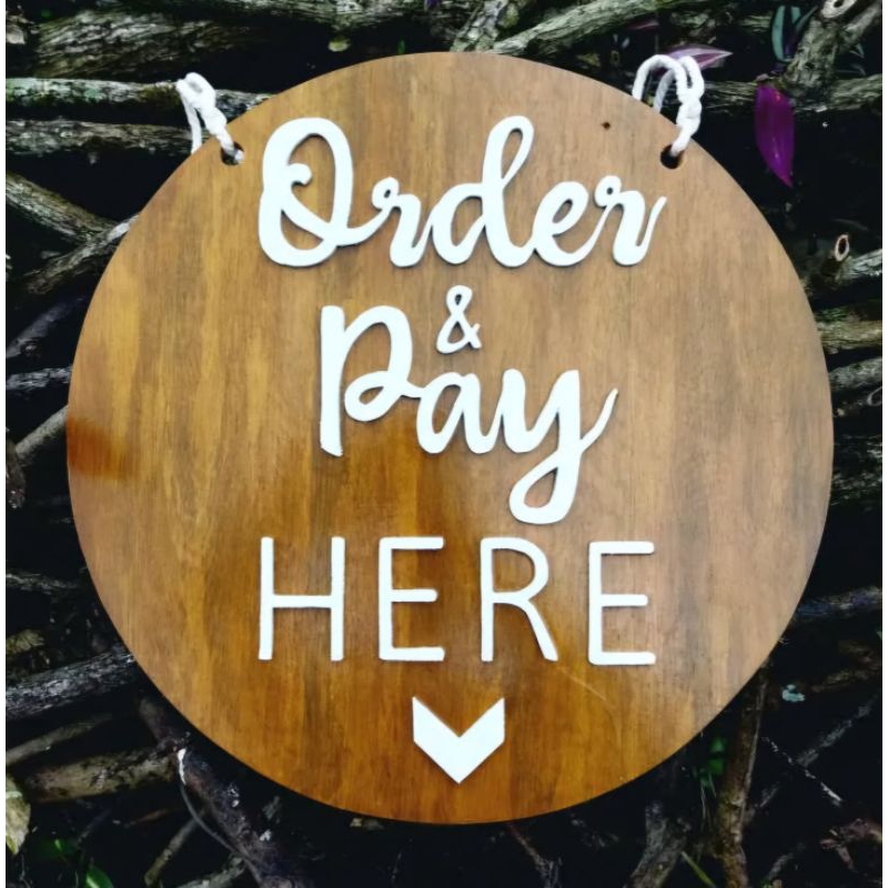 Gantungan Kayu Order and Pay Here