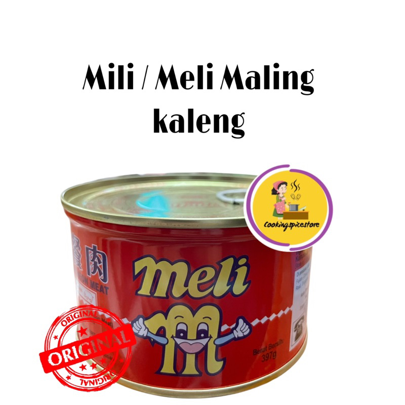

Mili luncheon pork canned meat 397g /Ma Ling MILI Canned Pork397gr / maling mili / babi kaleng / maling Meli kaleng
