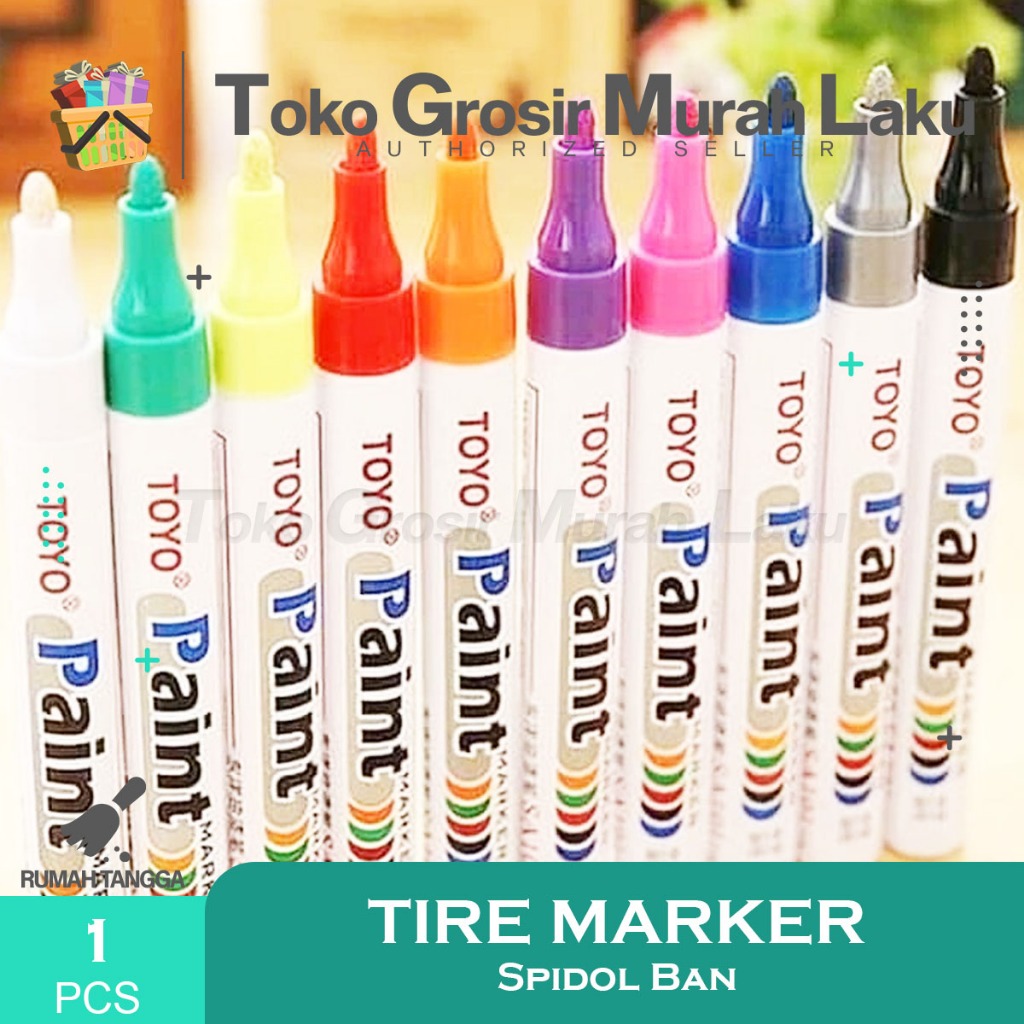 

Spidol Ban TOYO / Paint Marker Toyo Original / Spidol Nat Keramik Ori