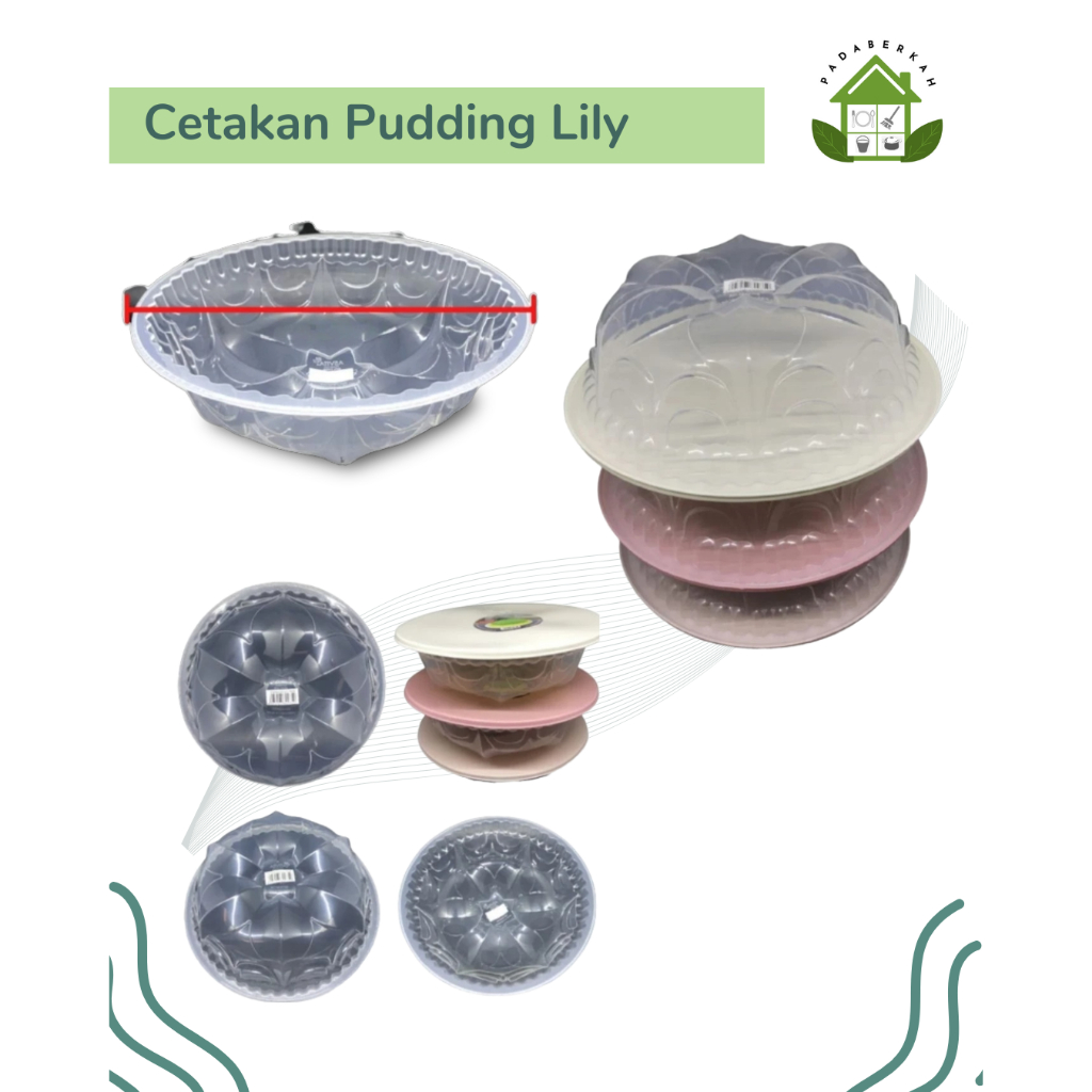 Cetakan Agar Agar / Cetakan Puding Lily / Cetakan Puding + Tutup / Cetakan Jelly / Cetakan Asvita