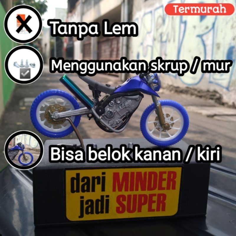 Miniatur Motor Dragbike HEREX surex Keren