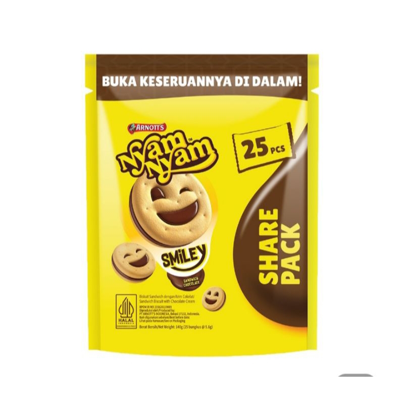 

Nyam nyam smiley isi 25 pcs