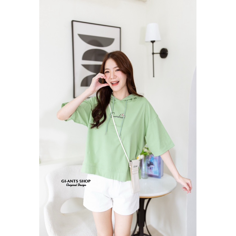 ATASAN GIANTS BASIC 1369 ATASAN HOODIE SUNSHINE LENGAN PENDEK BANGKOK (GB1369)