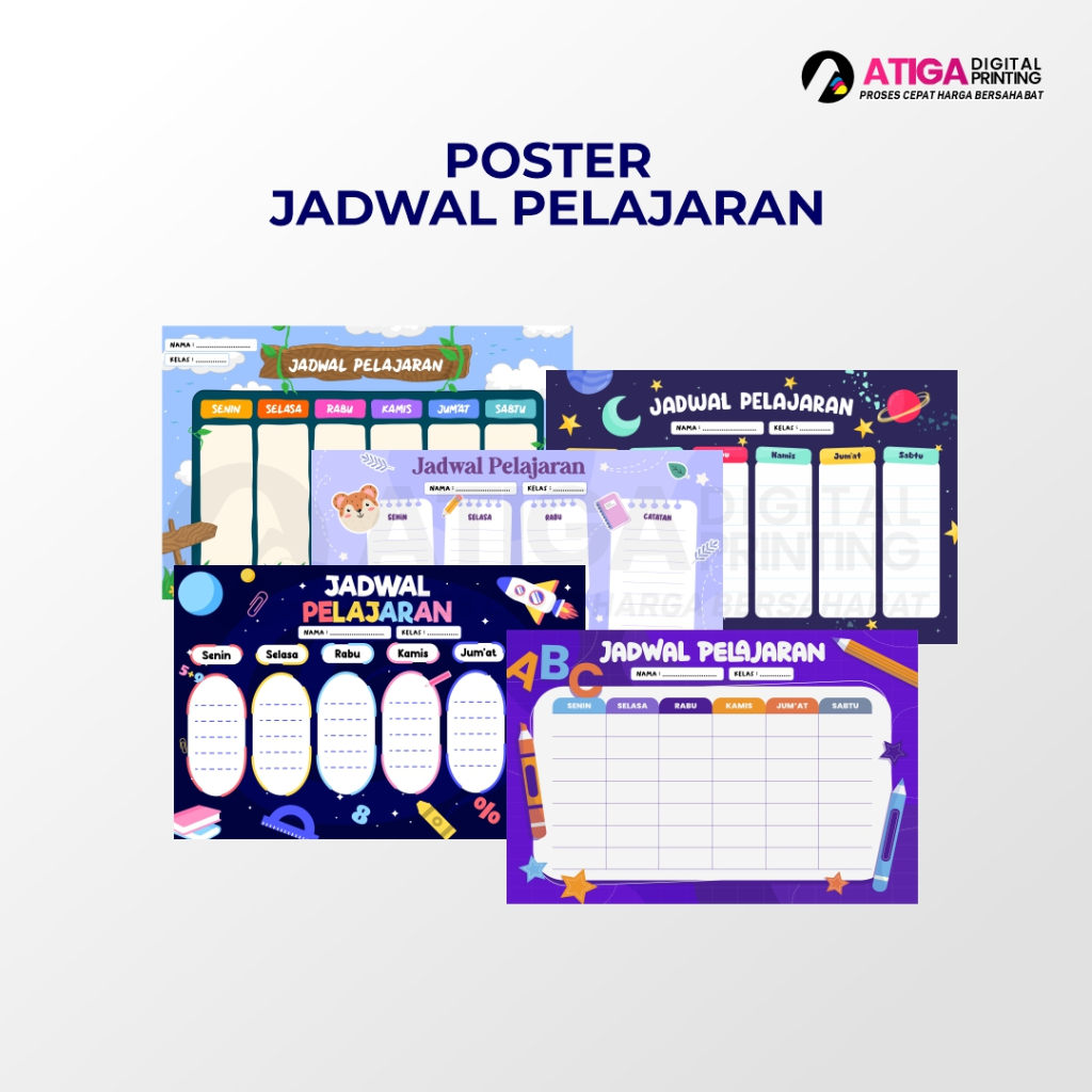 

Poster Jadwal Pelajaran Anak - Poster Jadwal Pelajaran Kelas & Sekolah
