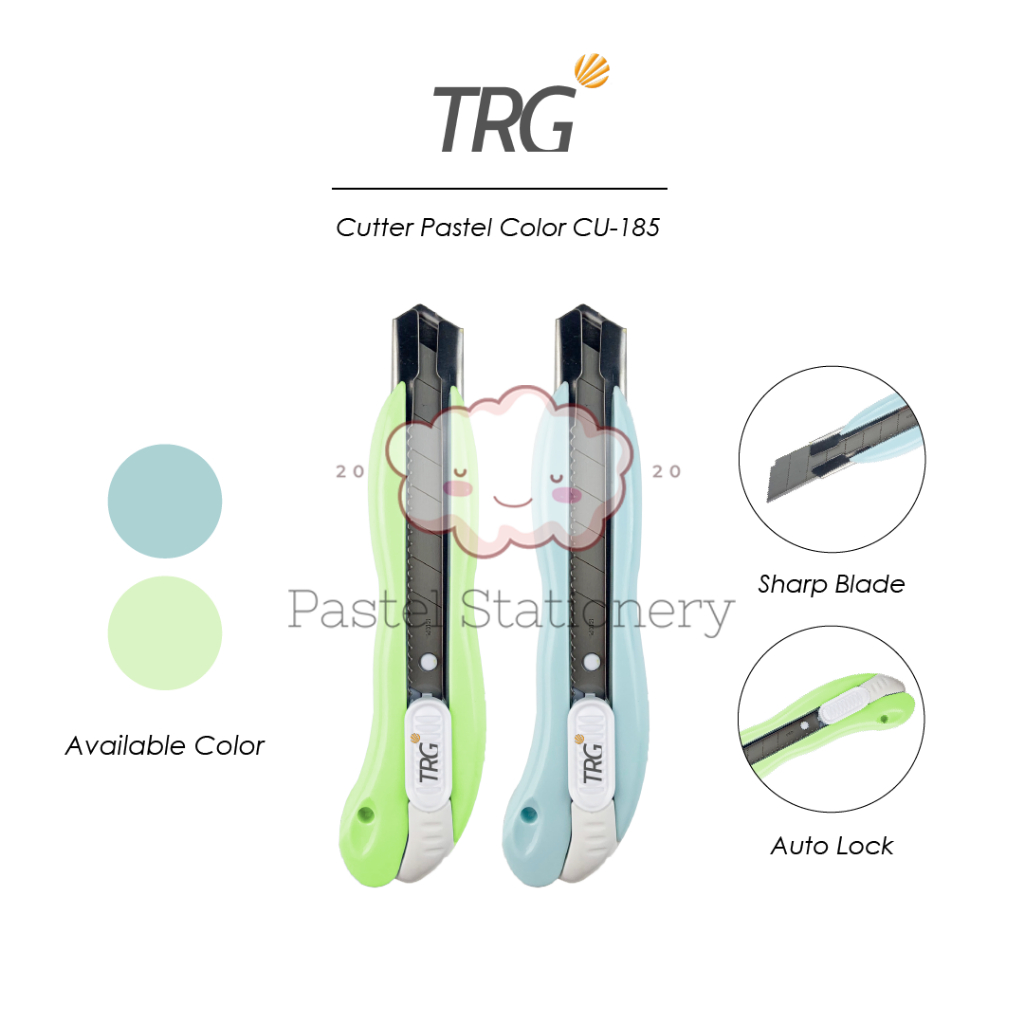 

TRG Cutter Pastel Color CU-185 - Pemotong Kertas Cuter Besar Besi Tajam TRG