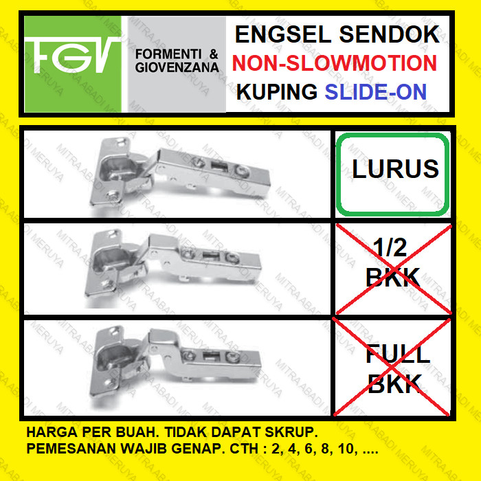 Engsel Sendok FGV Lurus Engsel lemari FGV