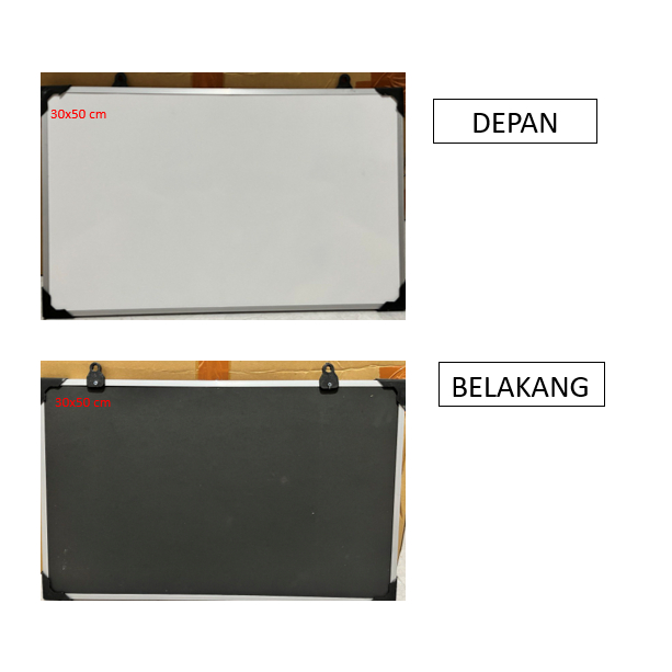 

Papan Tulis Whiteboard 30x50 cm Sudah Termasuk Bubble Wrap (1 pcs)