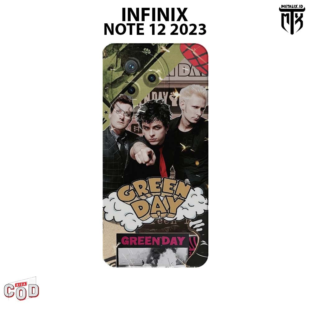 Casing INFINIX NOTE 12 2023 - Case INFINIX NOTE 12 2023 BAND GREEN DAY SOFTCASE PROCAMERA CASE HANDP