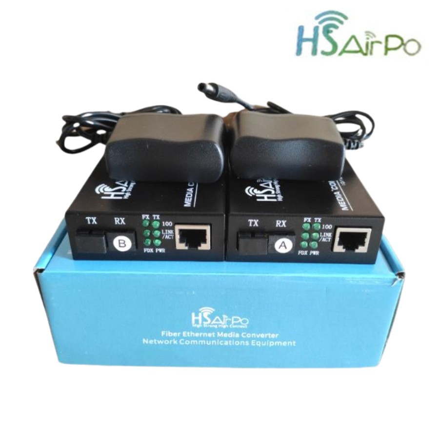 HsAirpo CM200 HTB CM200 20Km Media Converter Fiber Optic RJ45 100Mbps