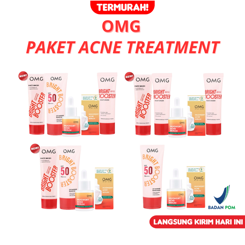 OMG Skincare Acne Series Untuk Kulit Berjerawat 1 paket Lengkap OH MY GLOW