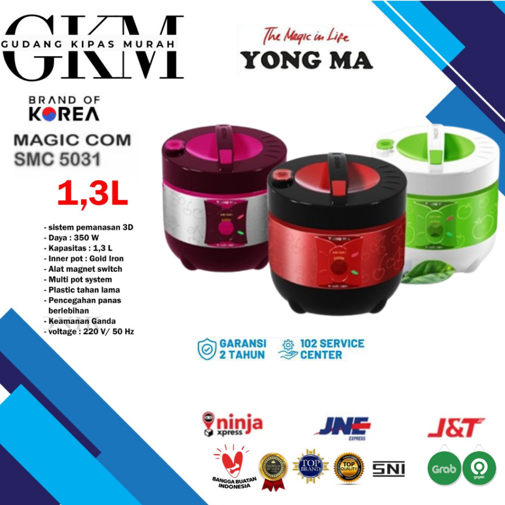 YONG MA SMC 5031 PENANAK NASI / MAGIC COM 1.3(LITER) / SMC5031