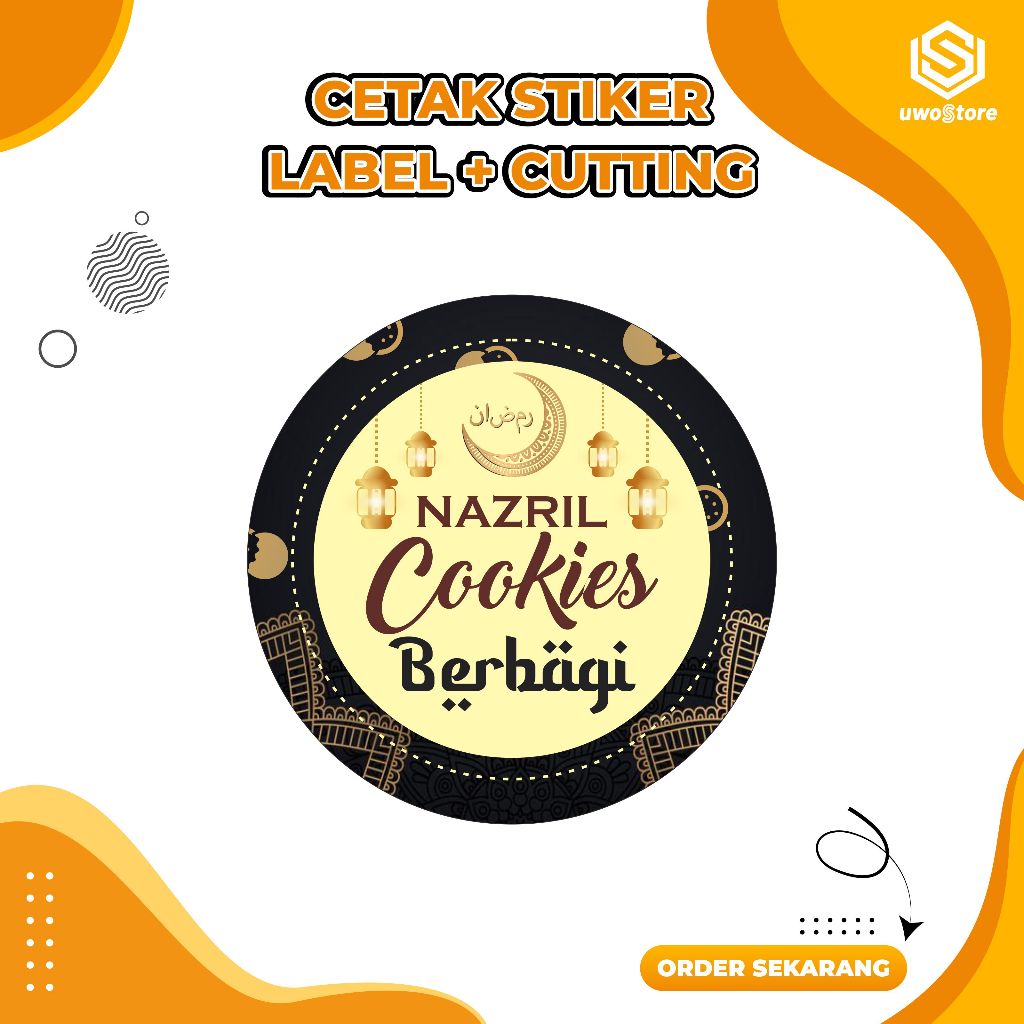 

UwosPrinting STIKER / STICKER / STIKER LABEL / STIKER LUCU / STIKER CUSTOM / CETAK STIKER / STIKER LOGO/ UK. 5CM