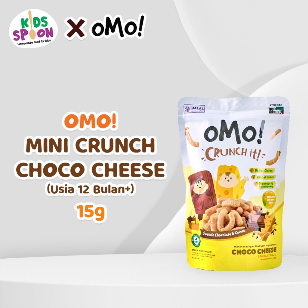 OMO Mini Crunch It Choco Cheese 15gr - Snack 1 tahun+