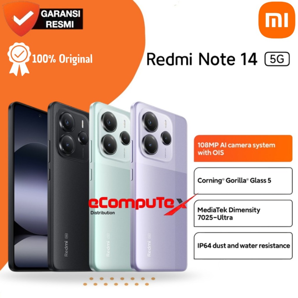XIAOMI REDMI NOTE 14 4G 8/128GB 8/256GB AMOLED 8 128GB 8 256GB GARANSI RESMI