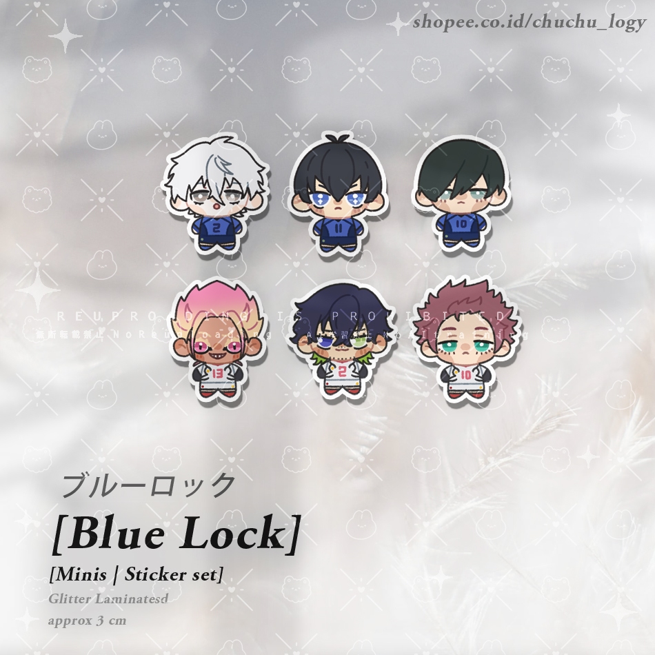 

Blue Lock [ Minis ] Sticker Vinyl Glitter by Fei