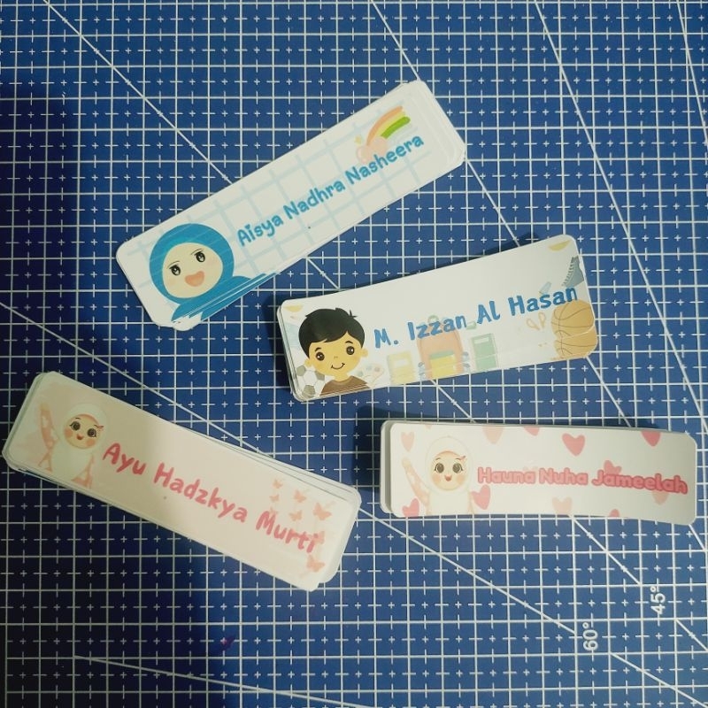

Stiker Nama Photo Glossy Paper/Stiker Nama Kertas HVS