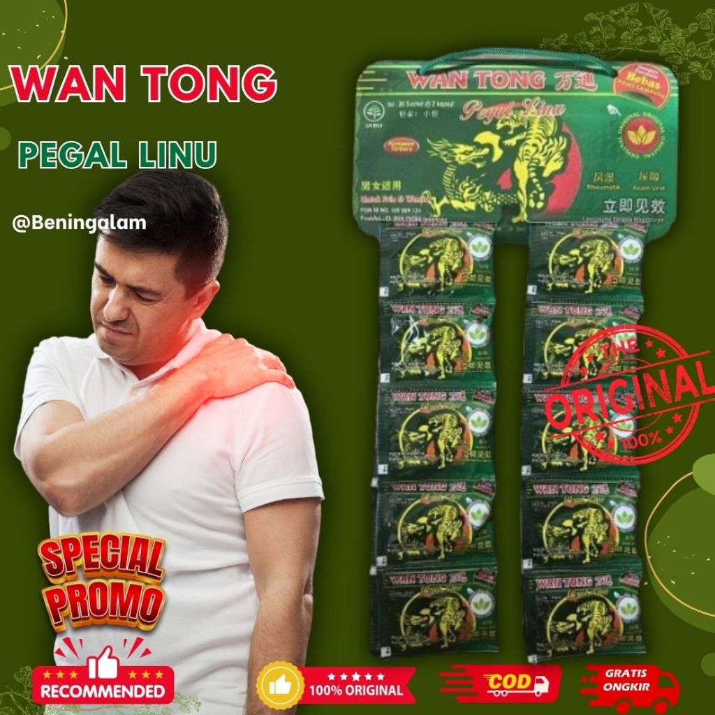 

Kapsul Wan Tong Obat Asam Urat Original Renceng 20 Sachet