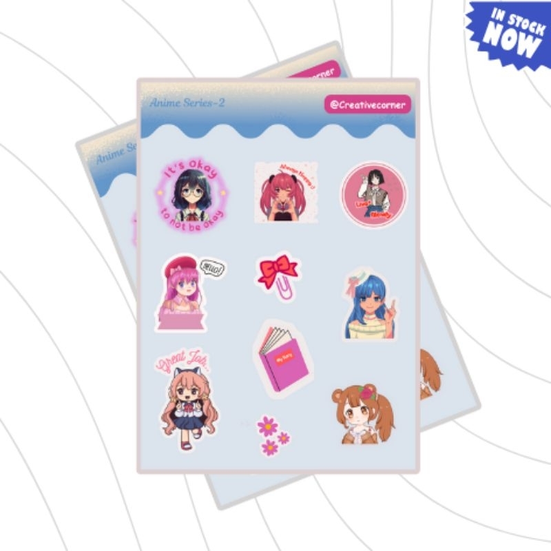 

Sticker Sheet Pack | Anime Sticker | Waterproof | aesthetic sticker