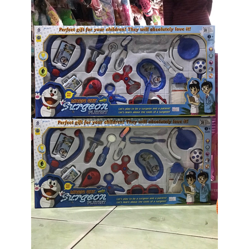NiceSoo mainan anak dokter set doraemon