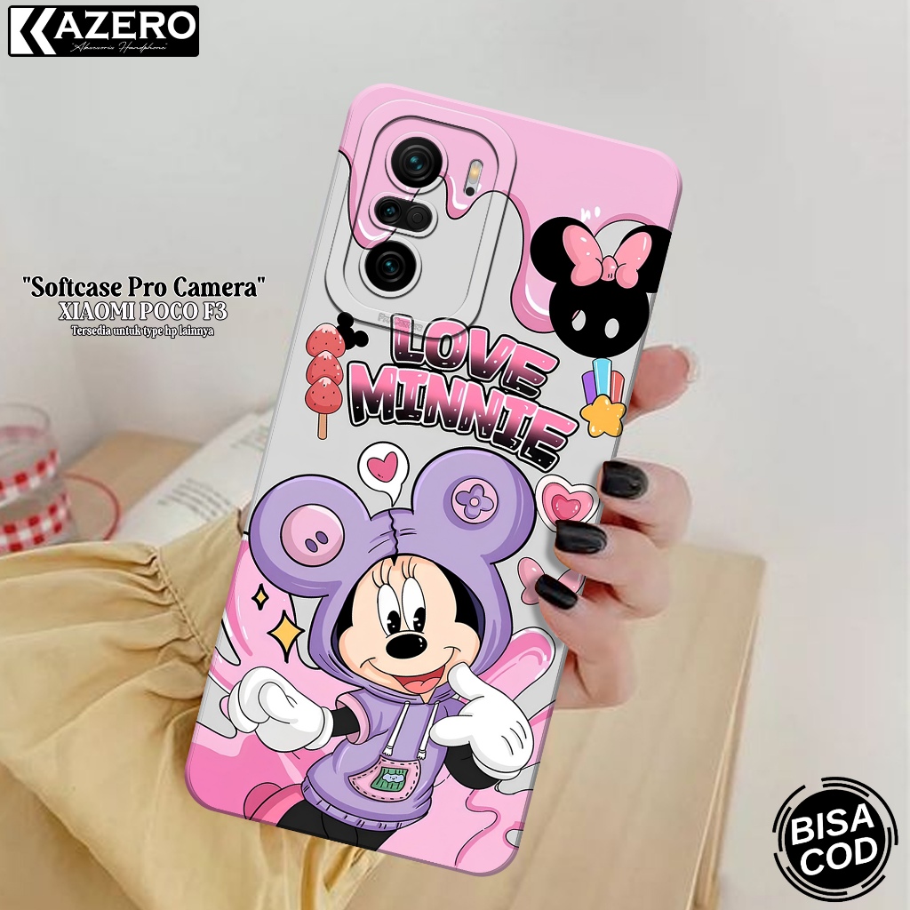KAZERO - Case Hp Xiaomi Poco F3 - Fashion Case Kartun - Pro Camera - Softcase Xiaomi Poco F3 - Kesin