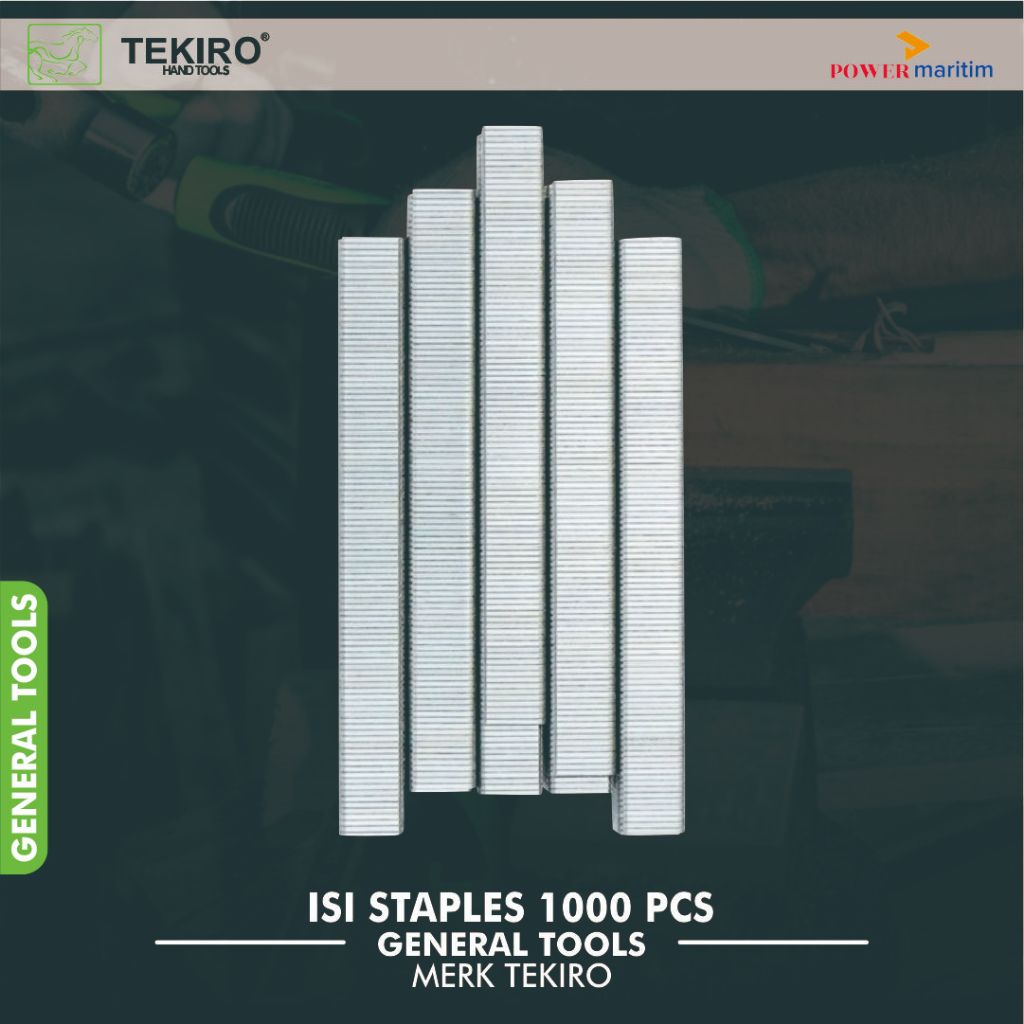 Isi Staples Tembak Merk Tekiro Wire Staples Ukuran 53/6mm dan 53/8mm 1000pcs