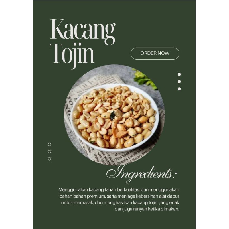 

Kacang Tujin Premium 1Kg – Gurih Alami, Renyah, & Fresh!