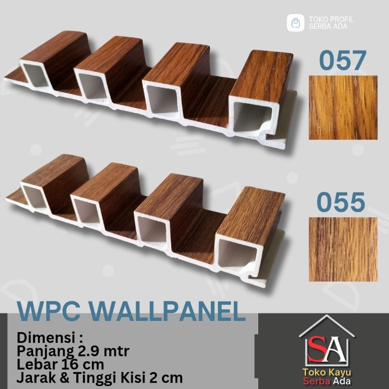 WPC Wall Panel Motif Kayu Panjang 2,9 mtr