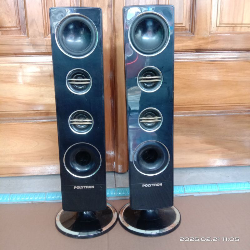 harga sepasang Speaker Tower pasif impedance Tv polytron 3 SERIES 24inc - 32inc Bass mantap