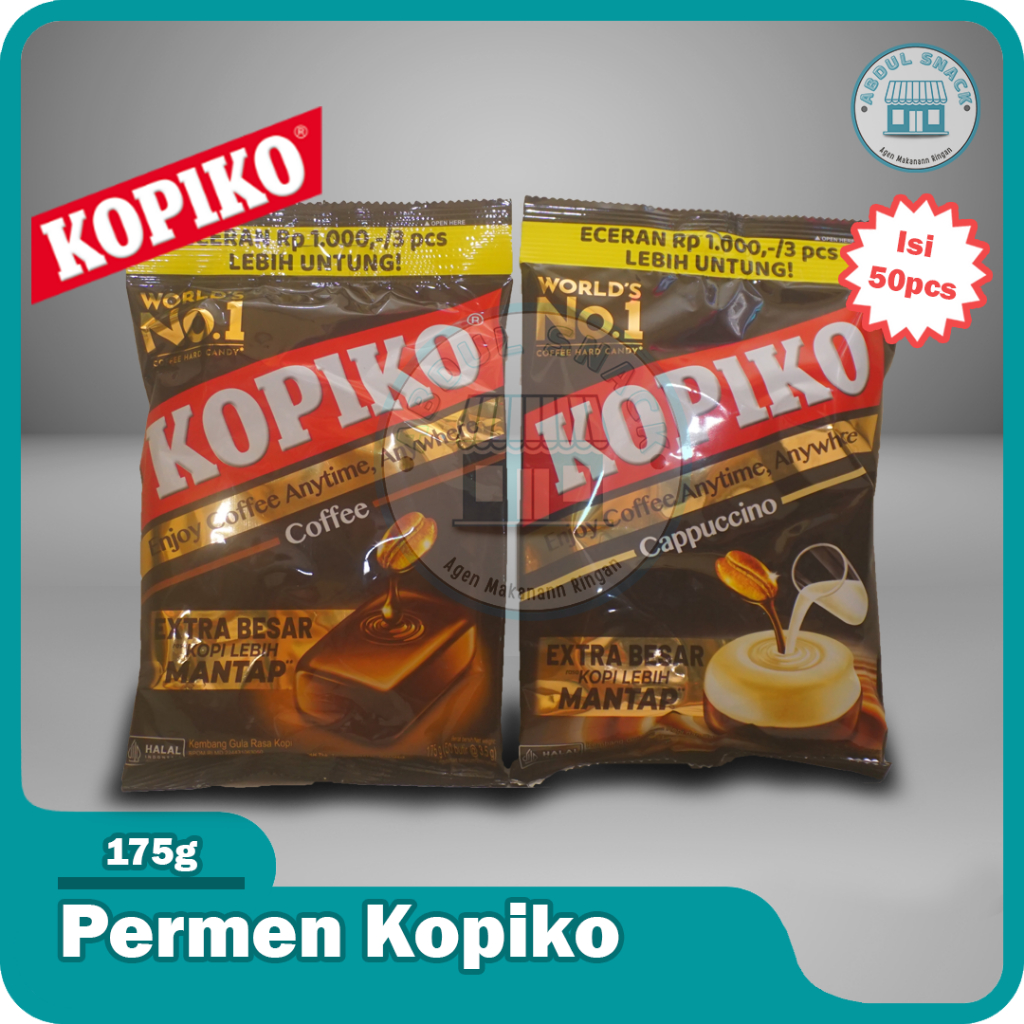 

Permen Kopiko Kopi / Kopiko Coffee Isi 50 pcs 175g Kopi Cappucino