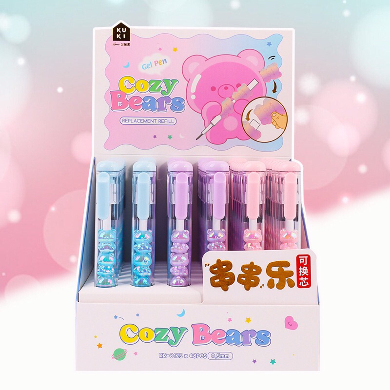 

PEN KUKI GEL PEN COZY BEARS 3 PCS 0,5
