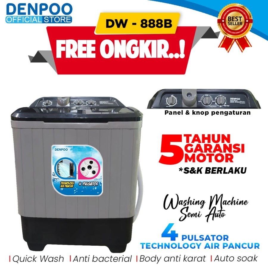 Denpoo Mesin Cuci DW 888 B
