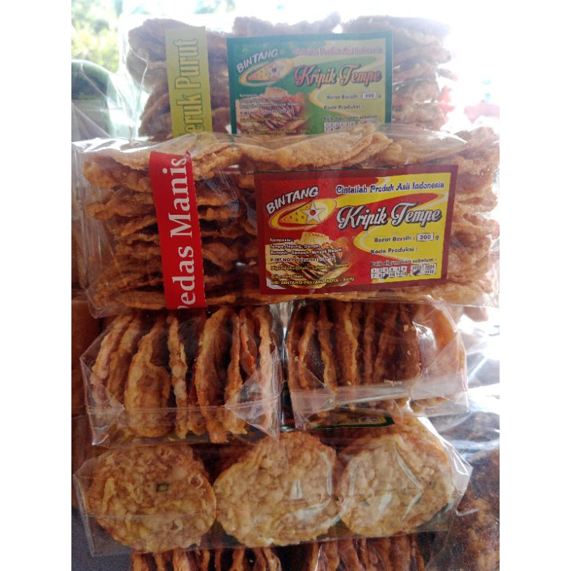 

Keripik Tempe Rasa Pedas Manis & Jeruk Purut