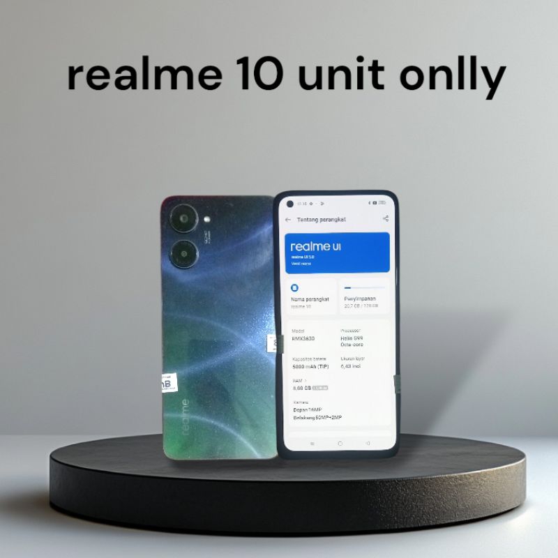 spesial promo realme 10 unit onlly(hp saja) ram 8/128