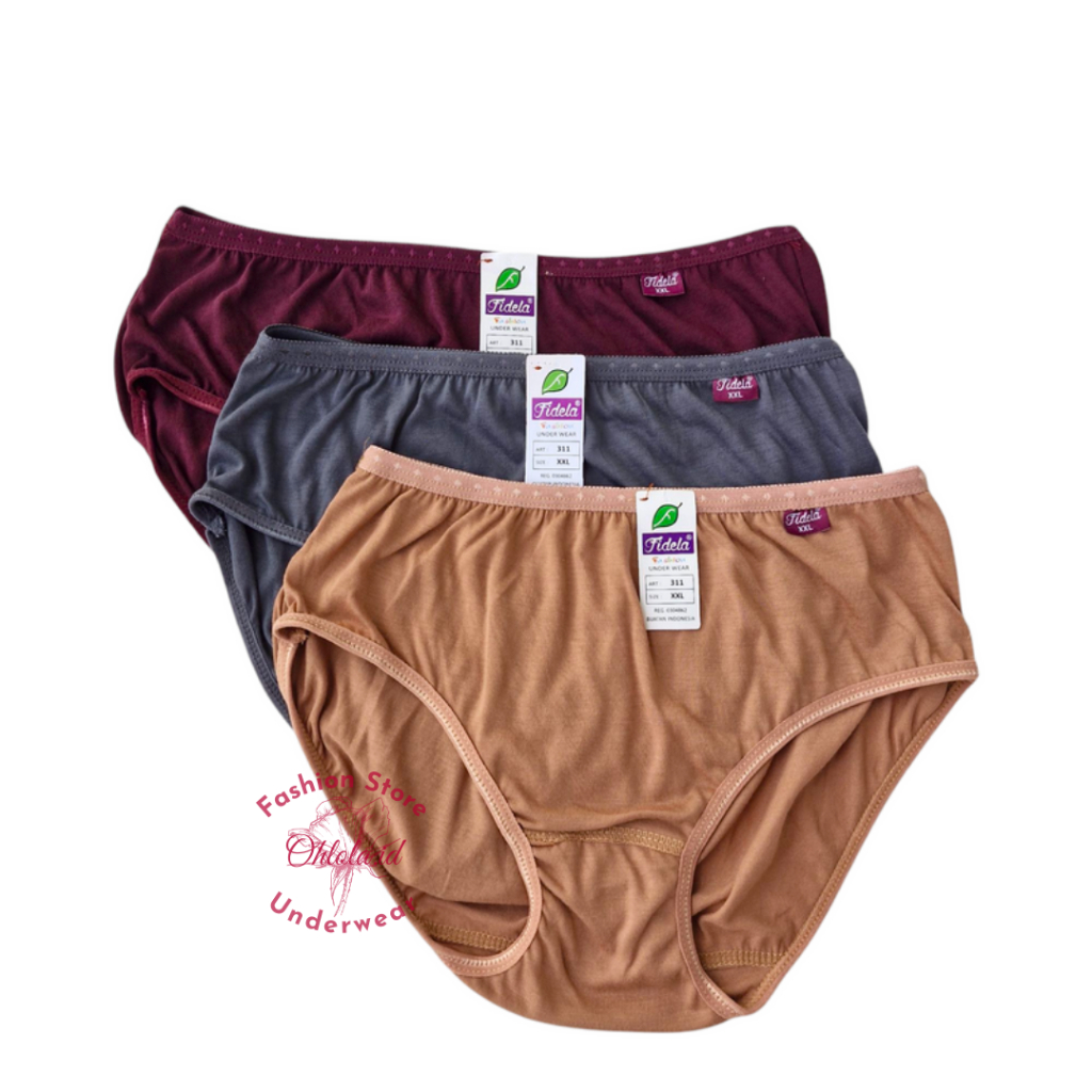 6 Pcs Celana Dalam Wanita Remaja Lembut CD Katun Polos