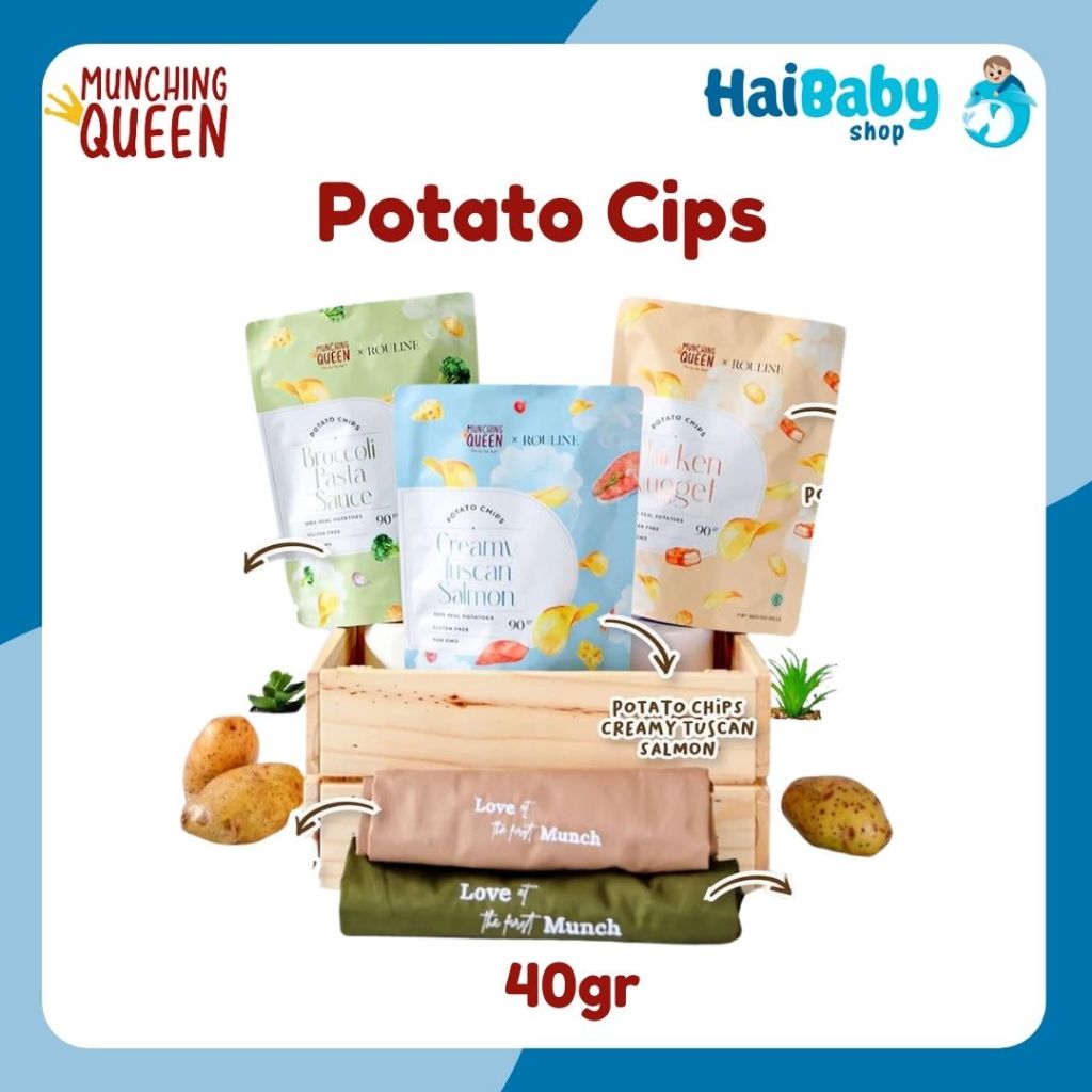 

Potato Chips Munching Queen Broccoli Pasta Sauce / Chicken Nugget 90gr