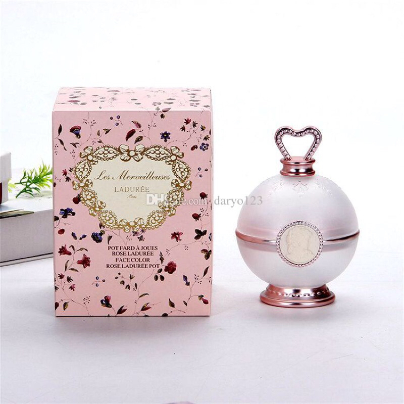 Laduree Pot Holder Rosegold Brush Tempat Bedak