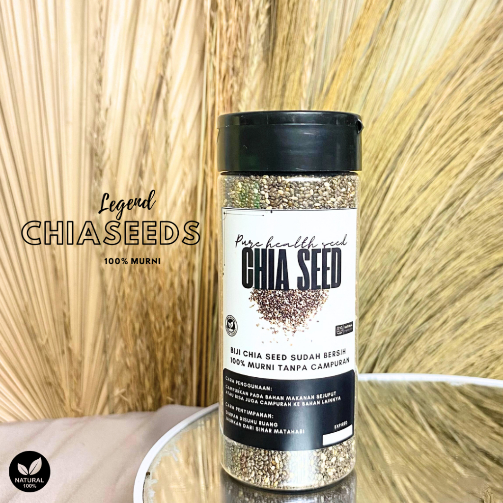 

Black Chia Seed Mexico Legend Premium Organik 100GR-1000GR Superfood untuk Diet dan Energi